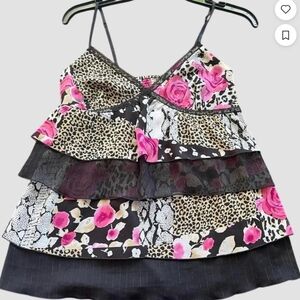Express Kids Camisole with Pink Floral and Leopard Print